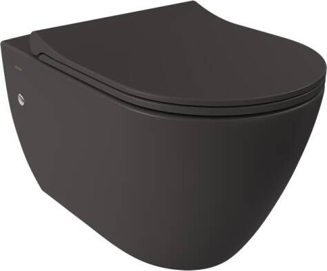 Bocchi Venezia hangend toilet randloos antraciet mat