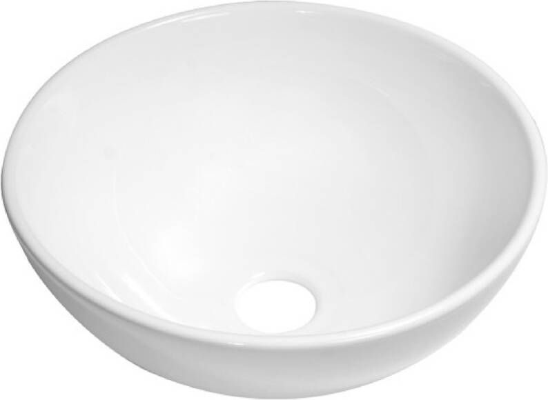 Brauer Bowl waskom keramiek 28cm wit glans