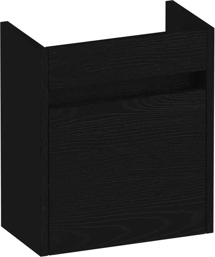 Brauer Adore fonteinkast 40cm met 1 deur rechtsdraaiend timber black