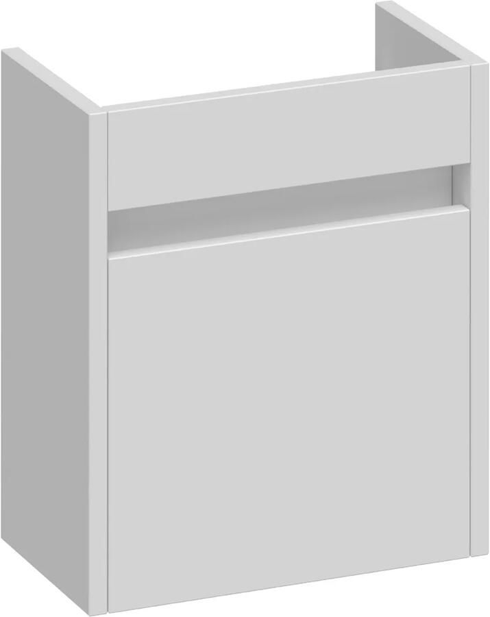 Brauer Adore fonteinkast 40cm met 1 deur rechtsdraaiend wit mat
