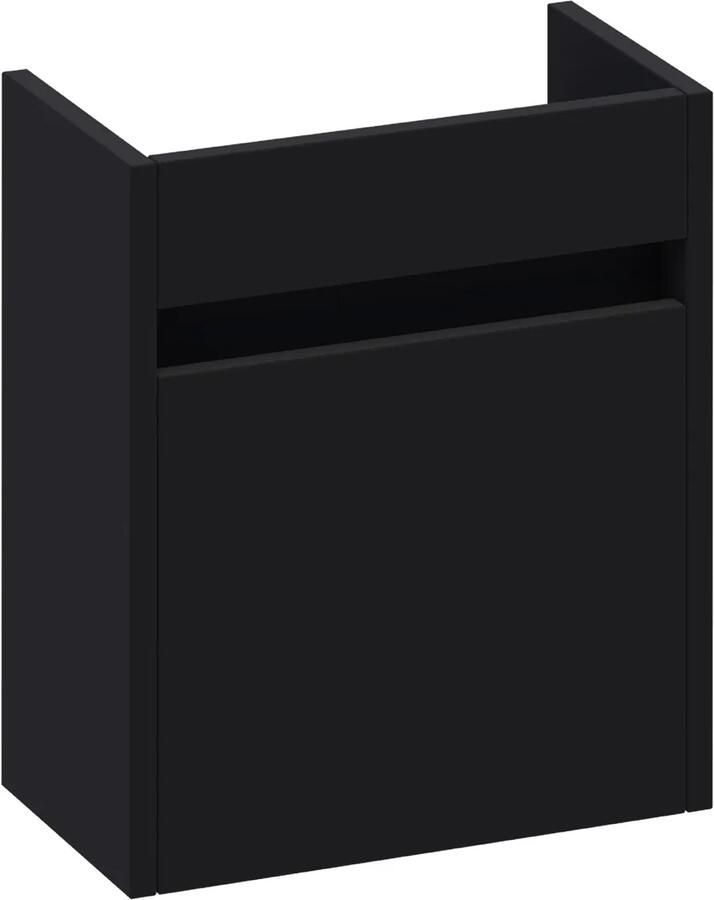 Brauer Adore fonteinkast 40cm met 1 deur linksdraaiend zwart mat