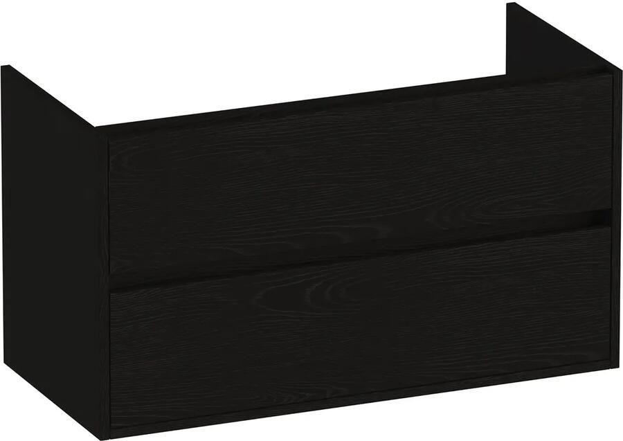 Brauer Adore onderkast 100cm met 2 softclose lades timber black