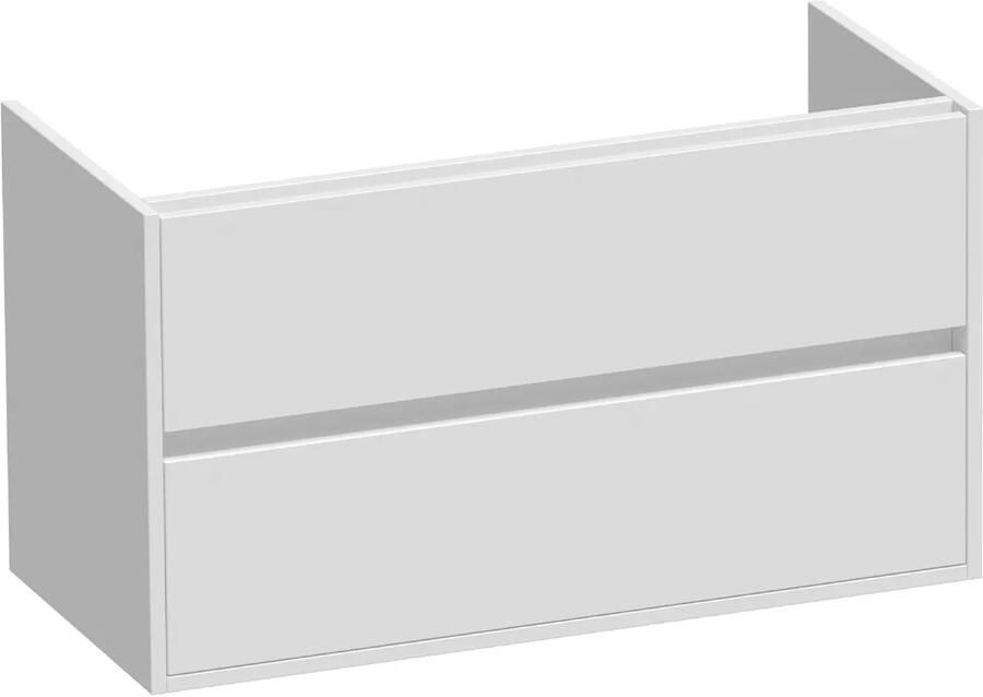 Brauer Adore onderkast 100cm met 2 softclose lades wit mat