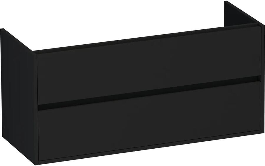 Brauer Adore onderkast 120cm met 2 softclose lades zwart mat