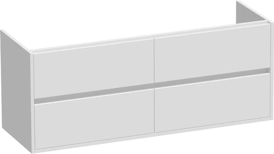 Brauer Adore onderkast 140cm met 4 softclose lades wit mat