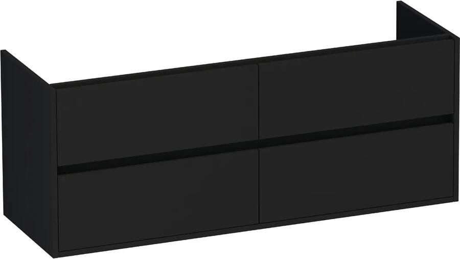 Brauer Adore onderkast 140cm met 4 softclose lades zwart mat