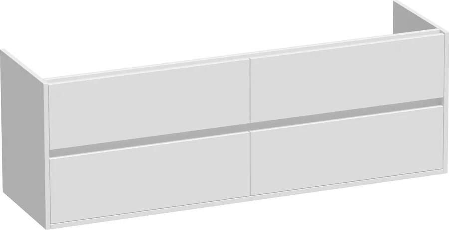 Brauer Adore onderkast 160cm met 4 softclose lades wit mat