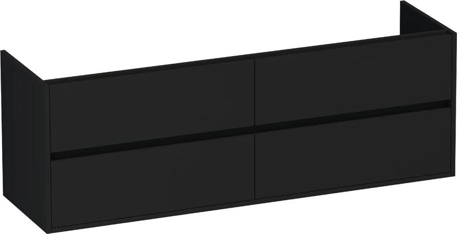 Brauer Adore onderkast 160cm met 4 softclose lades zwart mat