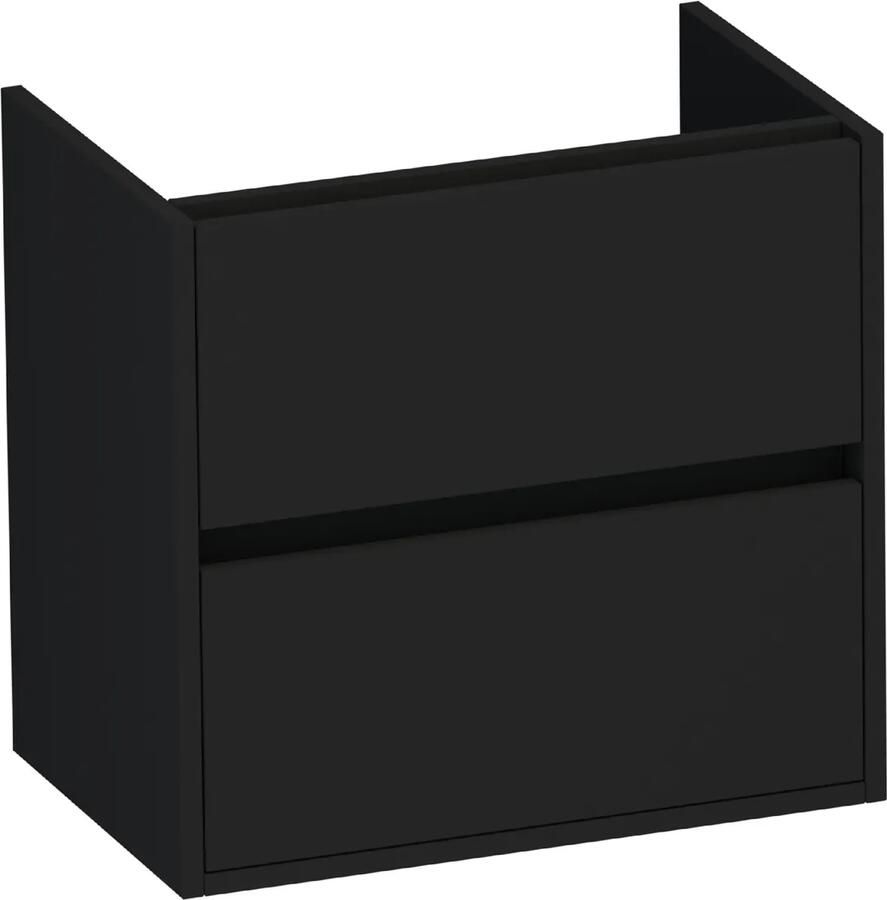 Brauer Adore onderkast 60cm met 2 softclose lades zwart mat