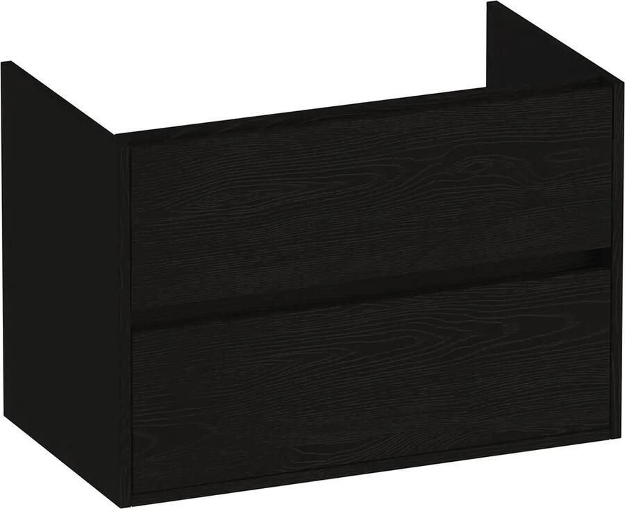 Brauer Adore onderkast 80cm met 2 softclose lades timber black