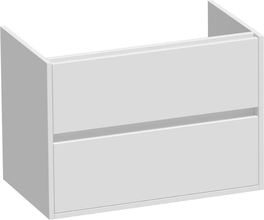 Brauer Adore onderkast 80cm met 2 softclose lades wit mat