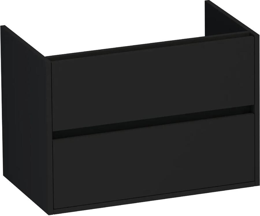Brauer Adore onderkast 80cm met 2 softclose lades zwart mat