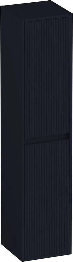 Brauer Adore Wavy kolomkast ribbelfront 160cm zwart mat
