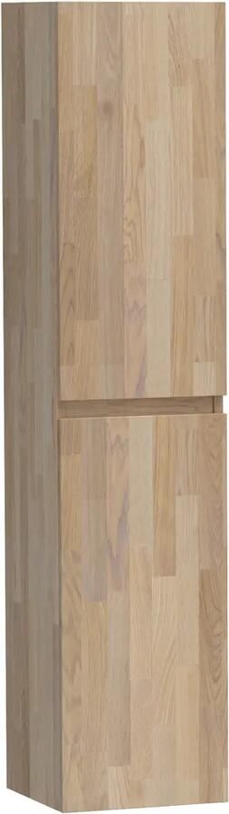 Brauer Joy hoge kast 160cm vingerlas eiken grijs