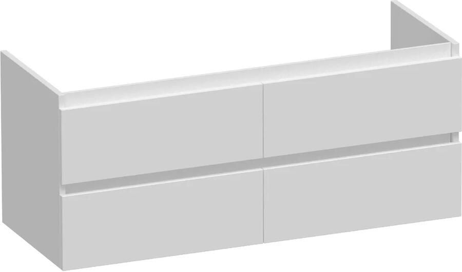 Brauer Joy onderkast 120cm met 4 softclose lades wit mat