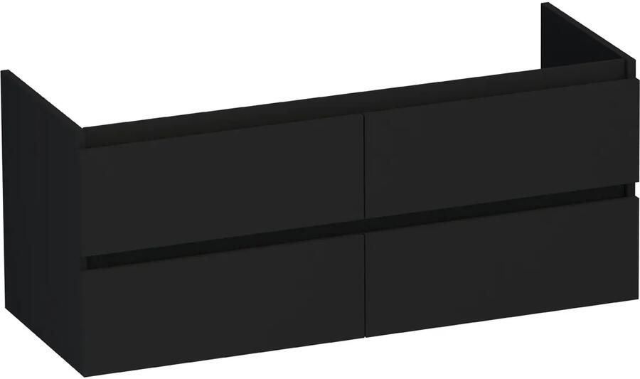 Brauer Joy onderkast 120cm met 4 softclose lades zwart mat