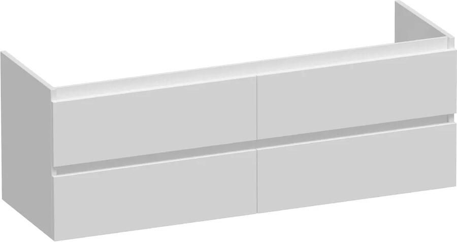 Brauer Joy onderkast 140cm met 4 softclose lades wit mat