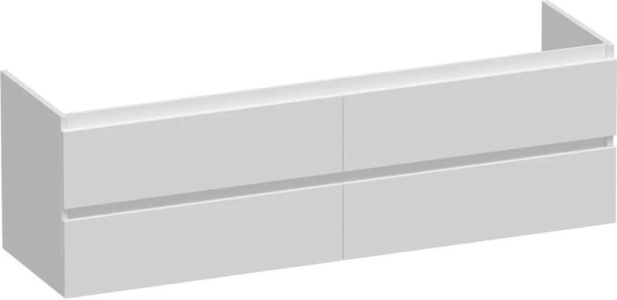 Brauer Joy onderkast 160cm met 4 softclose lades wit mat