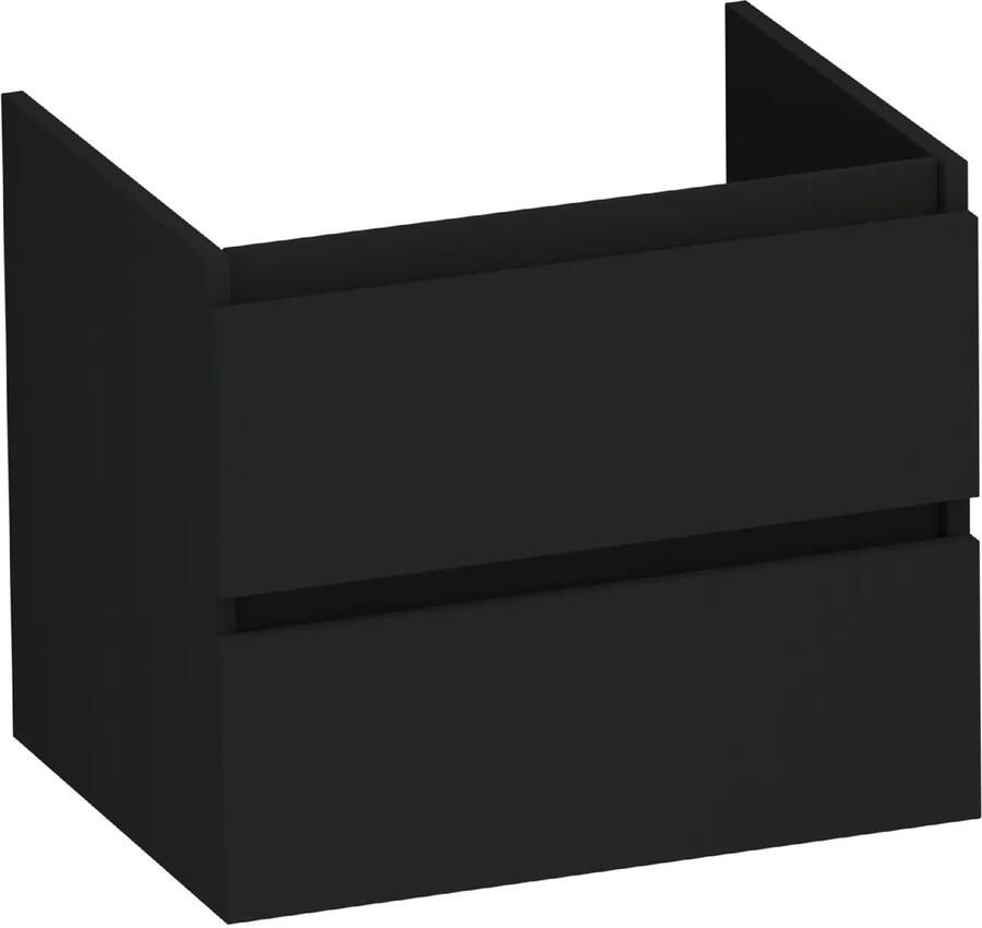 Brauer Joy onderkast 60cm met 2 softclose lades zwart mat