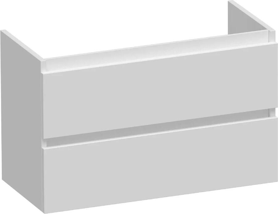 Brauer Joy onderkast ondiep 80cm met 2 softclose lades wit mat