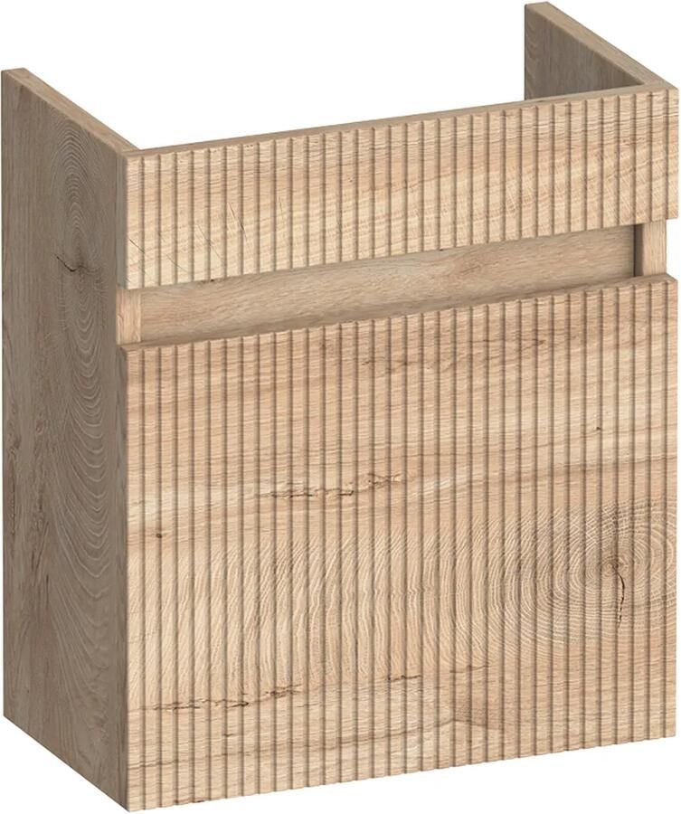 Brauer Joy Wavy fonteinkast ribbelfront 40cm met 1 deur linksdraaiend forest wheat