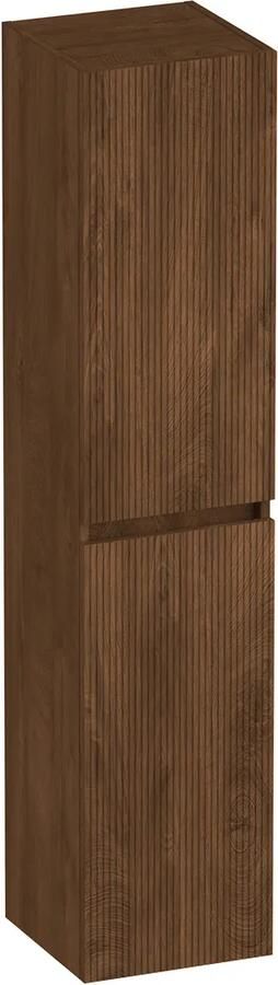 Brauer Joy Wavy hoge kast ribbelfront 160cm forest cacao