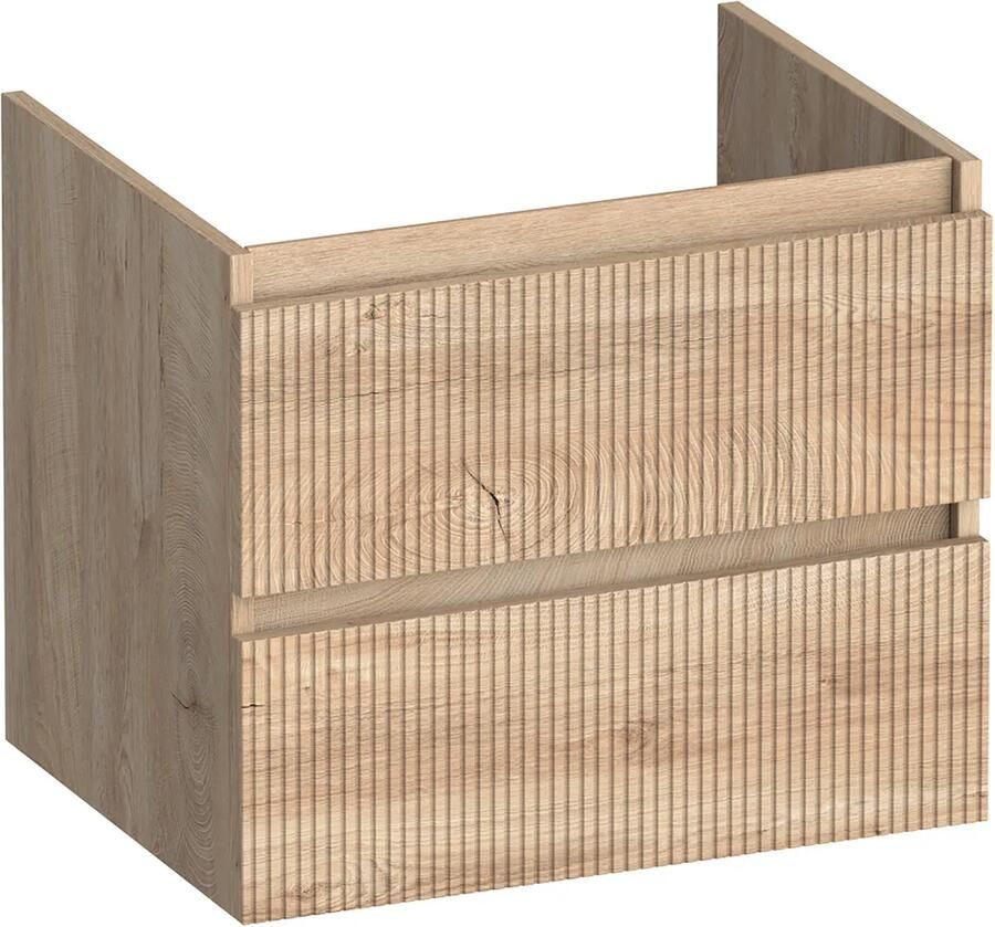 Brauer Joy Wavy onderkast ribbelfront 60cm met 2 softclose lades forest wheat