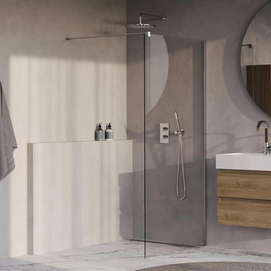 Brauer Oblivion inloopdouche helder glas 90cm chroom