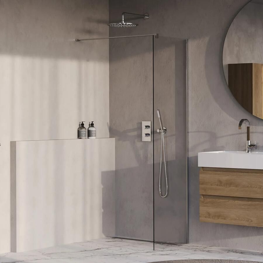 Brauer Oblivion inloopdouche helder glas 50cm chroom