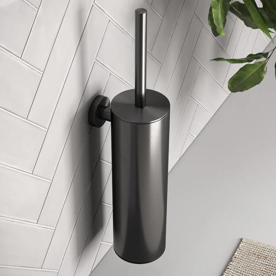 Brauer SHOWMODEL: Gunmetal Edition toiletborstelset gunmetal geborsteld PVD
