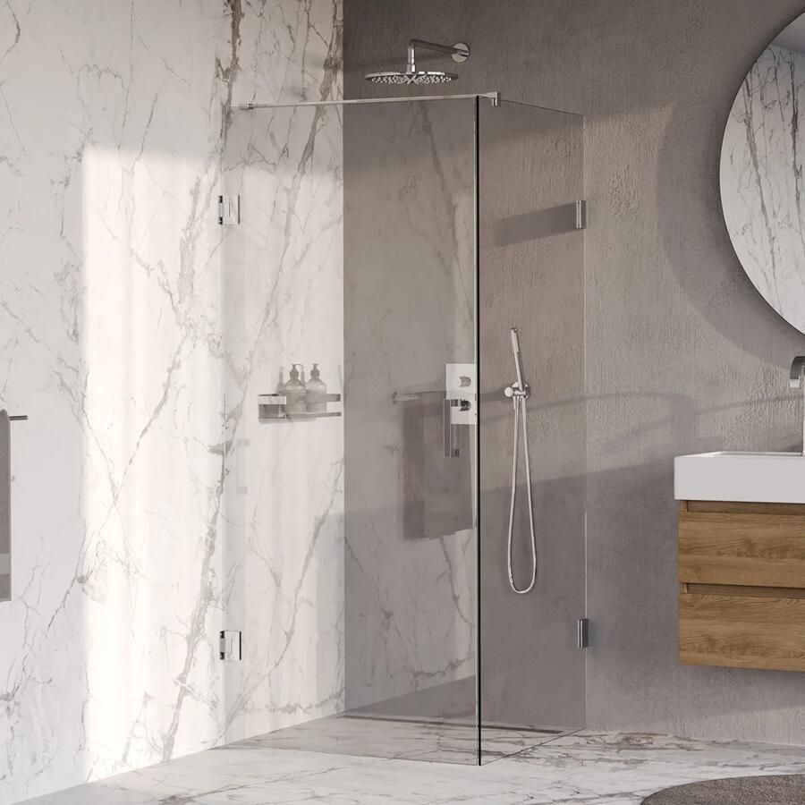 Brauer Void profielloze douchecabine 80x80cm chroom