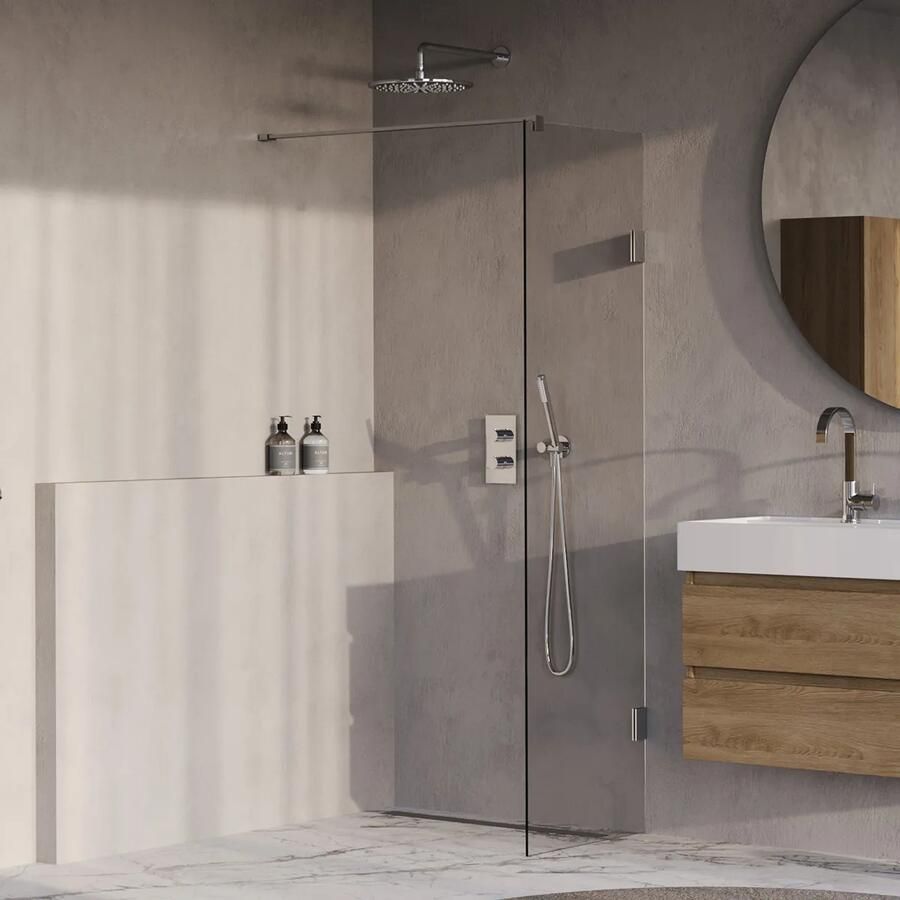 Brauer Void profielloze inloopdouche 50cm chroom