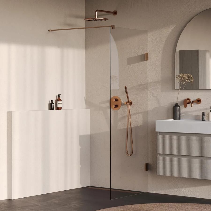 Brauer Void profielloze inloopdouche 70cm koper geborsteld PVD