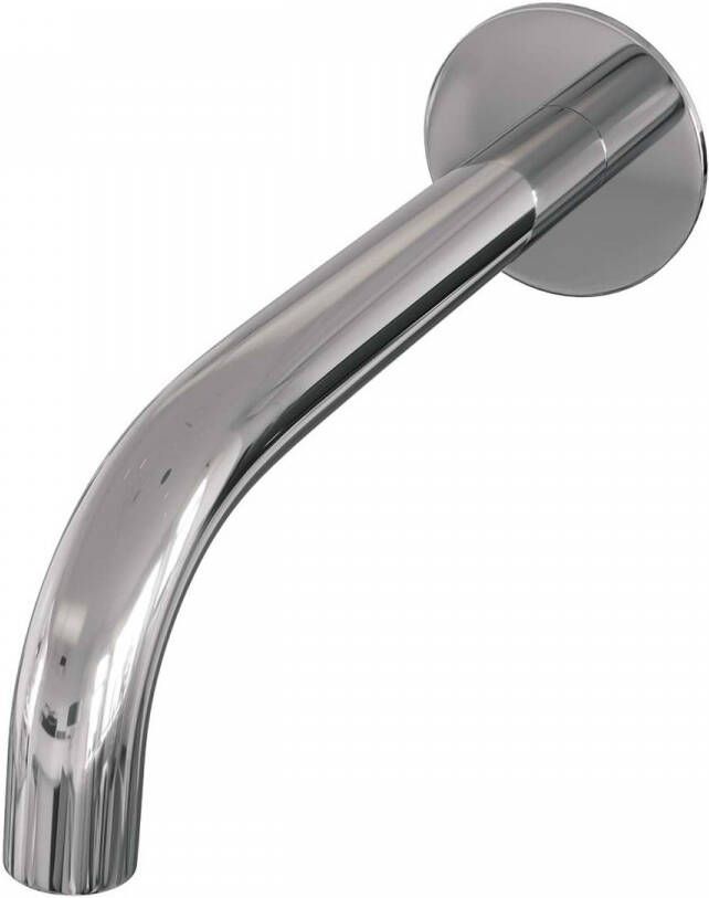 BRAUER Chrome Edition Baduitloop gebogen uitloop 20cm rozet chroom 5-CE-005