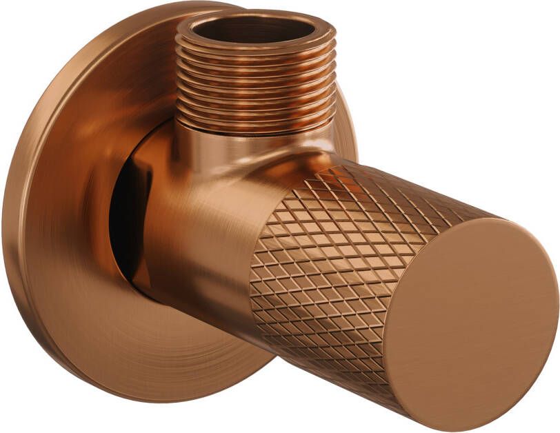 Brauer Copper Carving hoekstopkraan koper geborsteld PVD