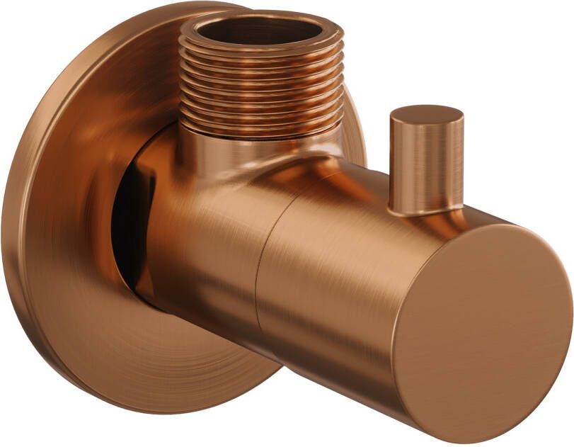 Brauer Copper Edition hoekstopkraan koper geborsteld PVD