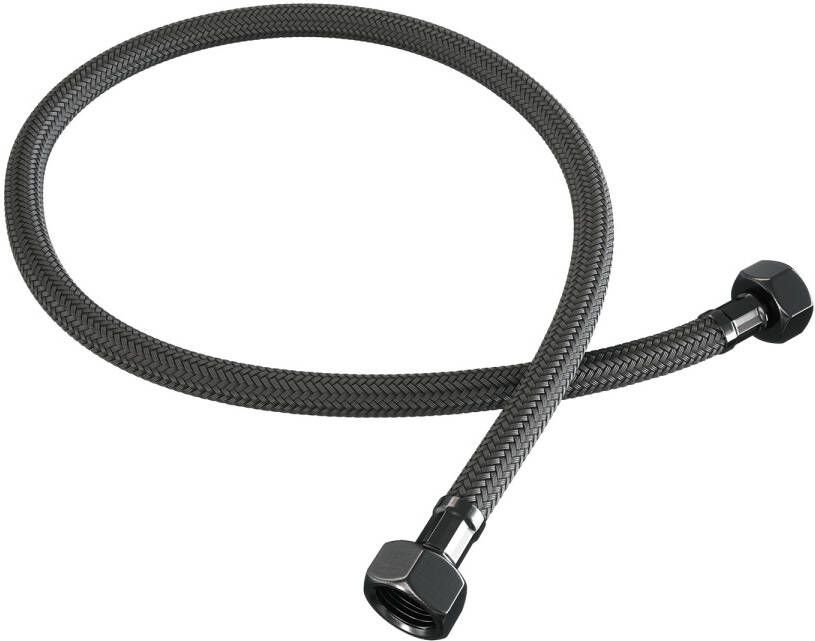 Brauer flexibele aansluitslang gevlochten 30cm gunmetal geborsteld PVD
