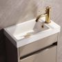 Brauer Toiletkraan Gold Edition Opbouw Gebogen Rond Geborsteld Goud PVD Koudwaterkraan - Thumbnail 3