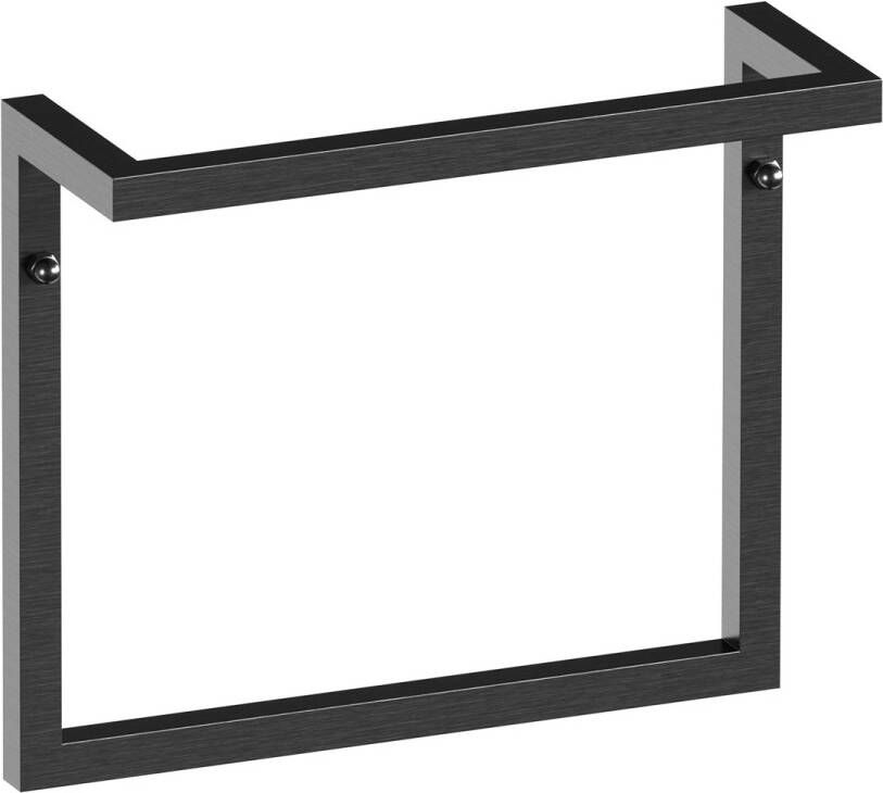 Brauer handdoekrek 35cm gunmetal geborsteld PVD