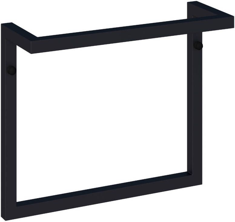 Brauer handdoekrek 35cm zwart mat