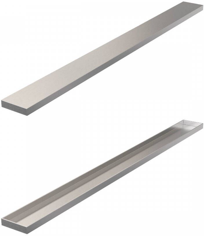 Brauer Tegelinlegrooster Chrome Edition Omkeerbaar tbv Douchegoot STD W PS 70x7 cm Inclusief Afstandhouders - Foto 2