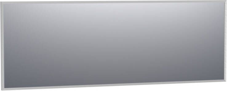 Brauer Onyx rechthoekige spiegel 200x70cm RVS geborsteld