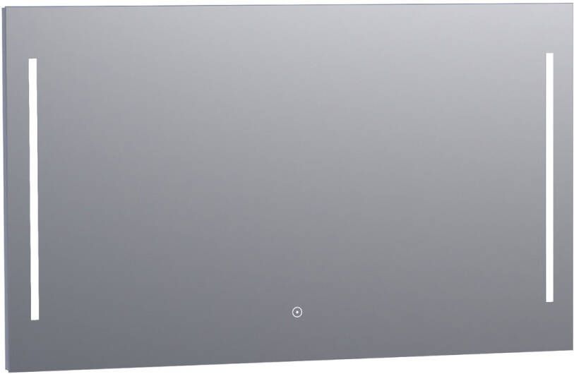 Brauer Pyrite rechthoekige spiegel met verlichting 120x70cm
