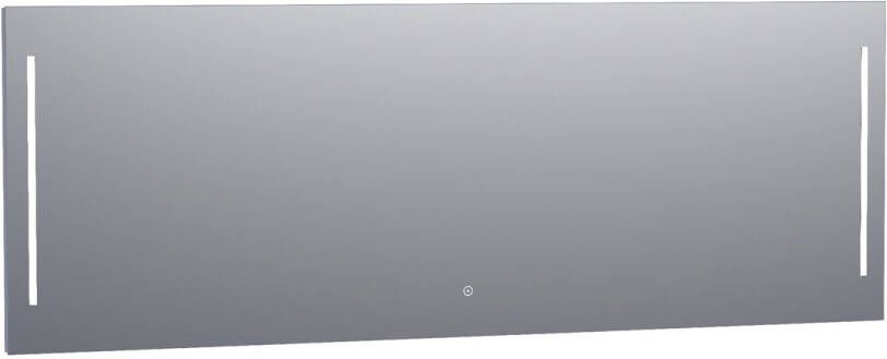 Brauer Pyrite rechthoekige spiegel met verlichting 200x70cm