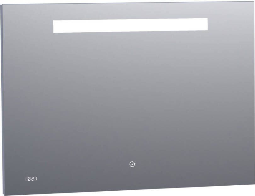 Brauer Quartz rechthoekige spiegel met verlichting 100x70cm