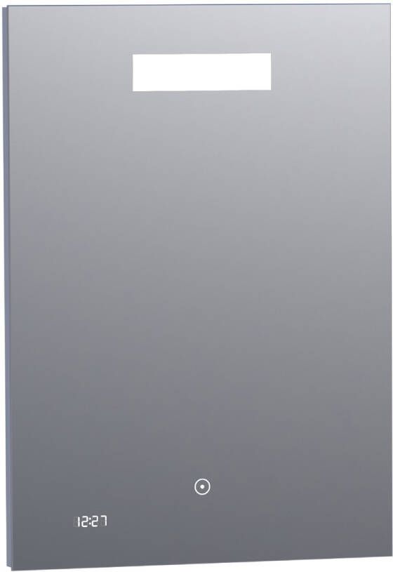 Brauer Quartz rechthoekige spiegel met verlichting 50x70cm