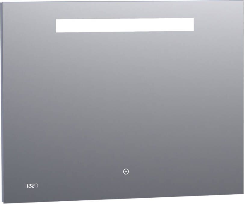 Brauer Quartz rechthoekige spiegel met verlichting 90x70cm