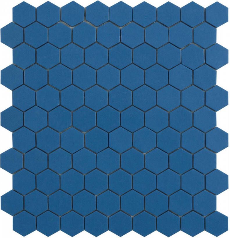 By Goof hexagon mozaïek blauw 30x30