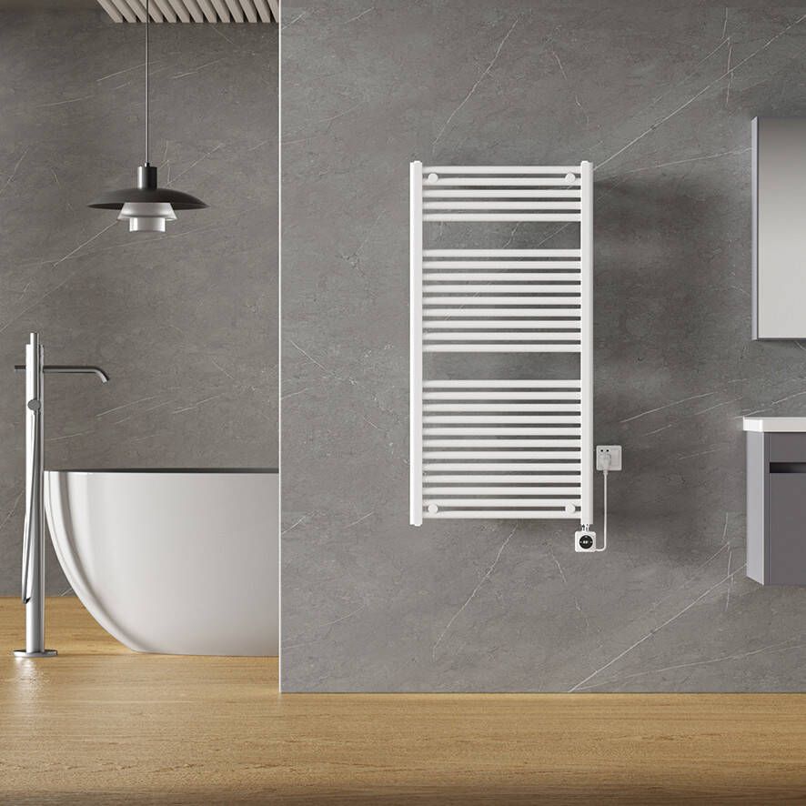 Calor Elara elektrische radiator met Smart Wifi 60x118.5cm glans wit 700W
