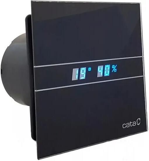 Cata E-120 GBTH Axial badkamer ventilator met timer & vochtsensor 6W 11W Ø120mm zwart